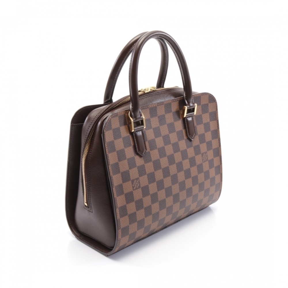Louis Vuitton Triana Damier Ebene Handbag Brown